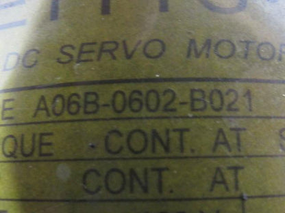 Getty Fanuc 20N 128VDC Servo Motor From Mazak M-5 Lathe 1500 RPM A06B-0602-B021