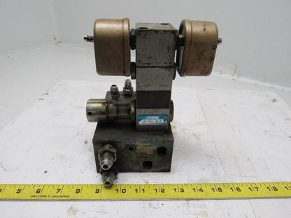 Vickers XM1-3FK1-30-JA Flui-Trol Hyd. Flow Control Valve& Solenoid Block Assy'