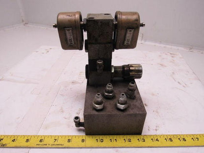 Vickers XM1-3FK1-30-JA Flui-Trol Hyd. Flow Control Valve& Solenoid Block Assy'