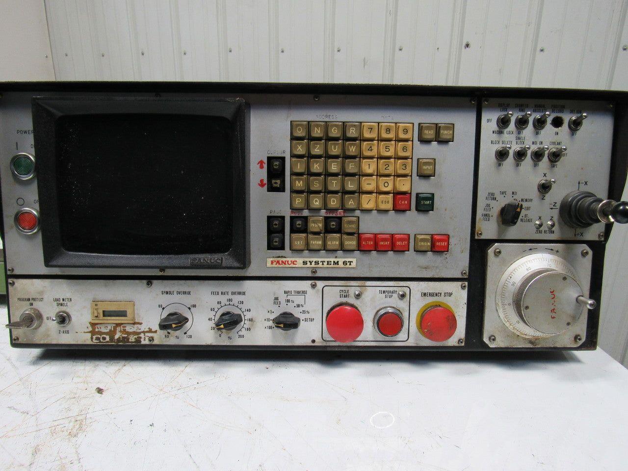 Fanuc System 6T Operator Interface Control Panel W/Arm From a Wasino LG71