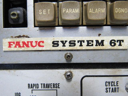 Fanuc System 6T Operator Interface Control Panel W/Arm From a Wasino LG71