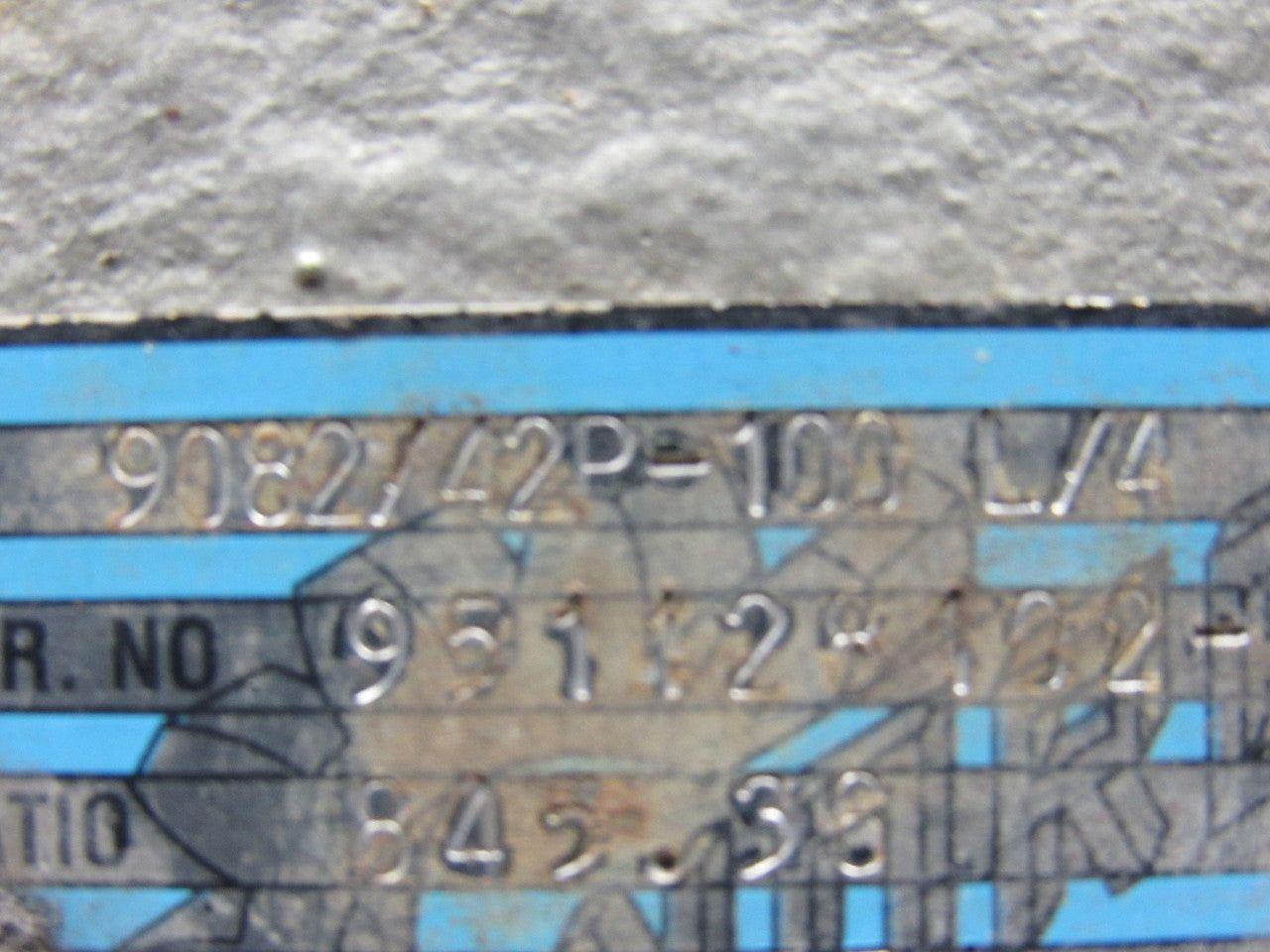 Nord SK9082/42P-100L/4 High Torque Gear Box Speed Reducer 845.38:1 Ratio