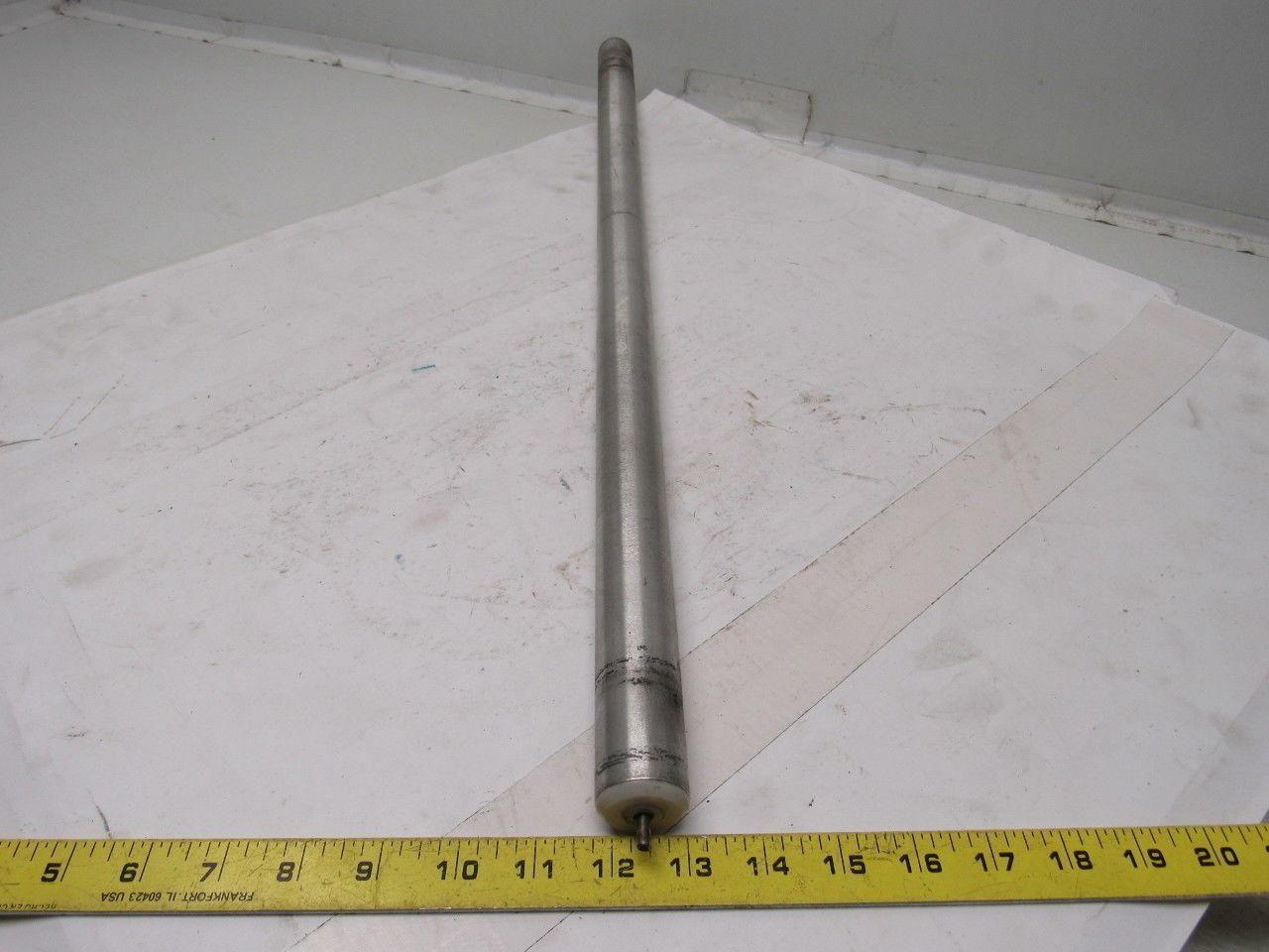 1-1/4" X 28-3/4" Aluminum Conveyor Roller W/3/16" Spring Loaded Shaft