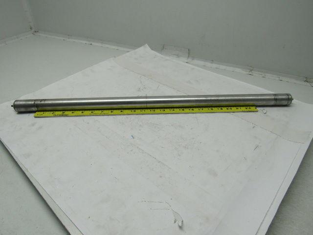 1-1/4" X 28-3/4" Aluminum Conveyor Roller W/3/16" Spring Loaded Shaft