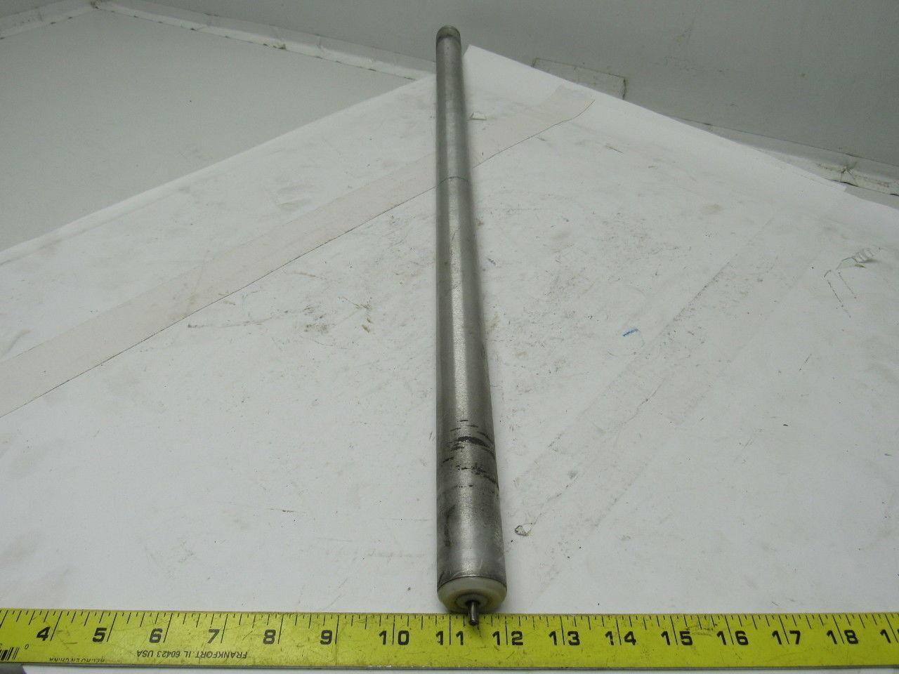 1-1/4" X 28-3/4" Aluminum Conveyor Roller W/3/16" Spring Loaded Shaft