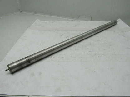 1-1/4" X 28-3/4" Aluminum Conveyor Roller W/3/16" Spring Loaded Shaft