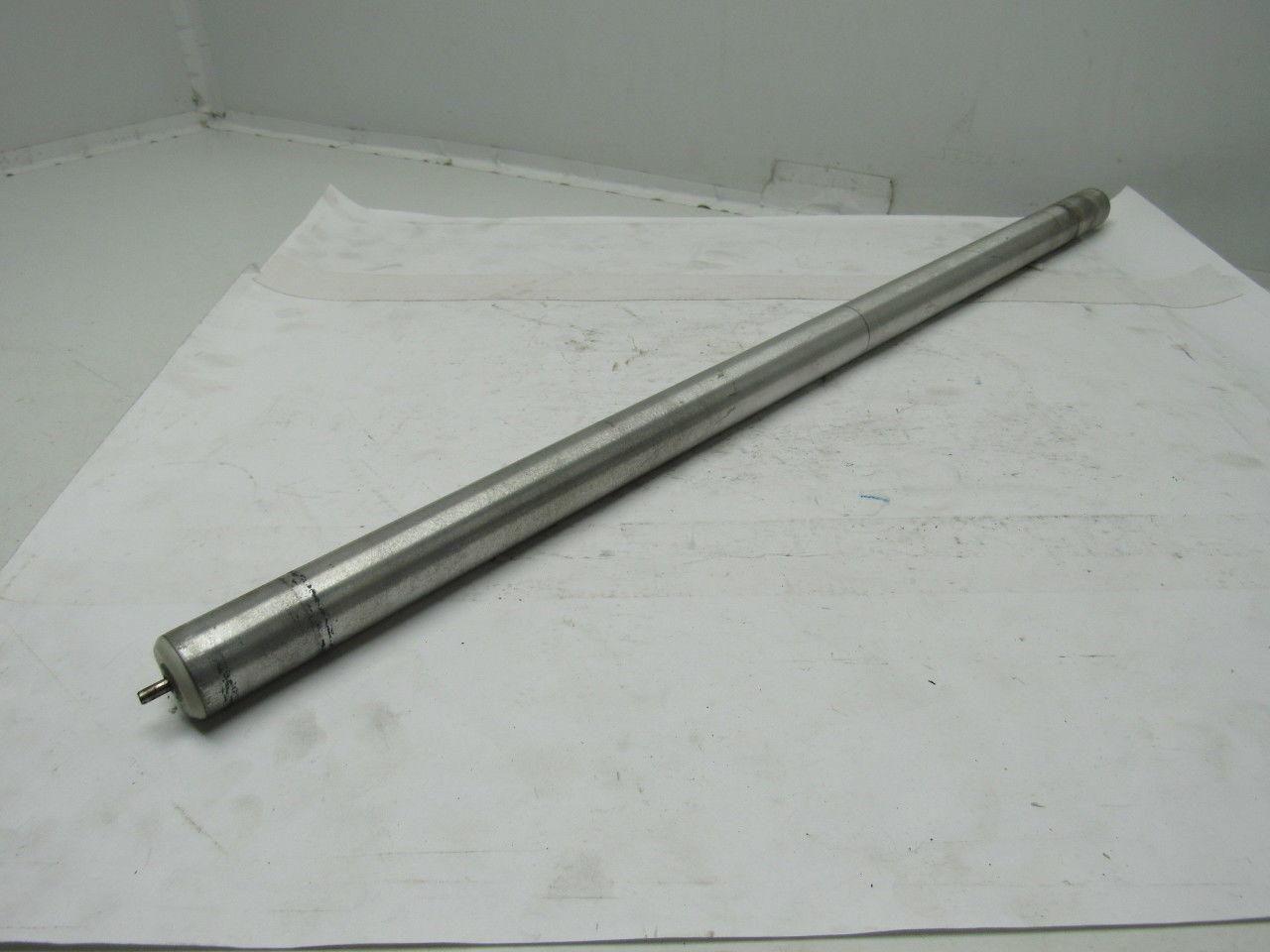1-1/4" X 28-3/4" Aluminum Conveyor Roller W/3/16" Spring Loaded Shaft
