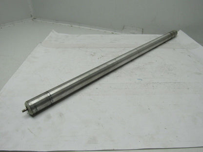 1-1/4" X 28-3/4" Aluminum Conveyor Roller W/3/16" Spring Loaded Shaft
