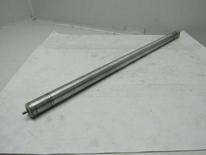 1-1/4" X 28-3/4" Aluminum Conveyor Roller W/3/16" Spring Loaded Shaft
