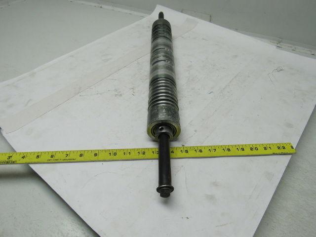 Aluminum Belt Drive Conveyor Roller 2-3/8"x 17"L W/3/4" Shaft 25-5/8" OAL