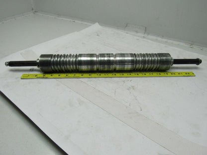 Aluminum Belt Drive Conveyor Roller 2-3/8"x 17"L W/3/4" Shaft 25-5/8" OAL