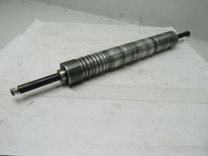 Aluminum Belt Drive Conveyor Roller 2-3/8"x 17"L W/3/4" Shaft 25-5/8" OAL