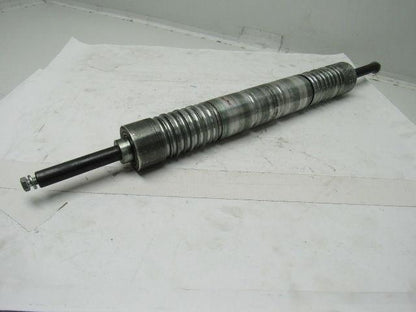 Aluminum Belt Drive Conveyor Roller 2-3/8"x 17"L W/3/4" Shaft 25-5/8" OAL