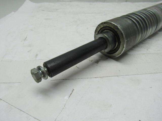 Aluminum Belt Drive Conveyor Roller 2-3/8"x 17"L W/3/4" Shaft 25-5/8" OAL
