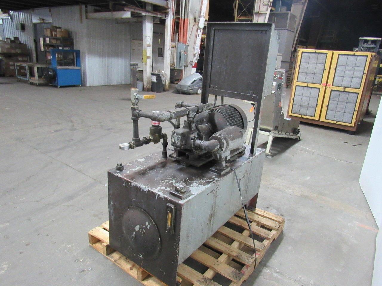 VICKERS/ MARMAC 85 GAL Hydraulic Power Unit 7-1/2HP 460V 3Ph W/ 25V Pump Tested