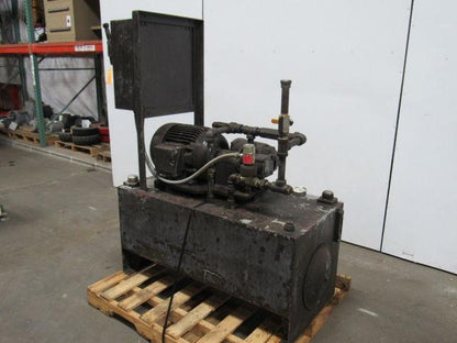 VICKERS/ MARMAC 85 GAL Hydraulic Power Unit 7-1/2HP 460V 3Ph W/ 25V Pump Tested