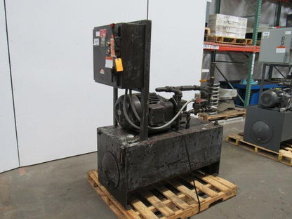 VICKERS/ MARMAC 85 GAL Hydraulic Power Unit 7-1/2HP 460V 3Ph W/ 25V Pump Tested