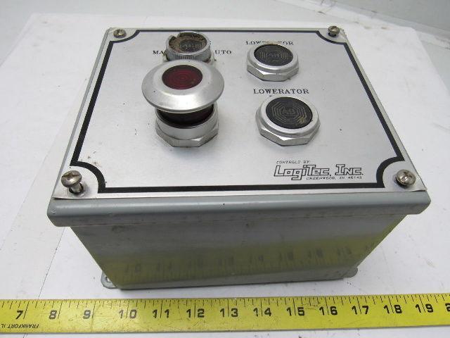 LOGITEC 4 FUNCTION Industrial Machine Controls 3 Function + E-Stop Lot ...