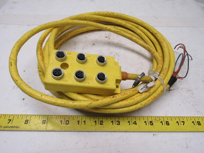 ALLEN BRADLEY 898D-56PT-A10 6 Place 5 Pin Distribution Box w/ 12' Cord 300VDC