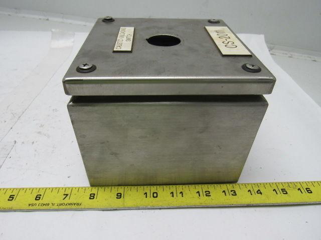 Hoffman L-SC151512SS INST. BOX SCREW COVER 150X150X120MM SS W/Backplate