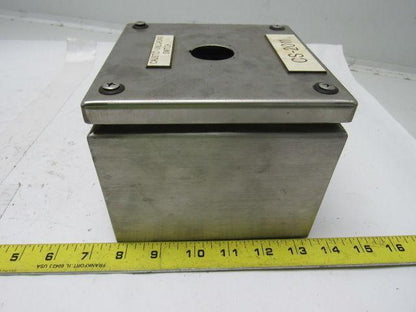 Hoffman L-SC151512SS INST. BOX SCREW COVER 150X150X120MM SS W/Backplate