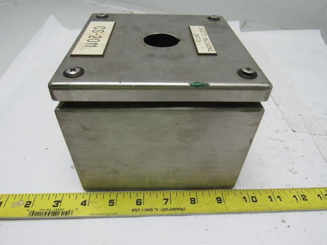 Hoffman L-SC151512SS INST. BOX SCREW COVER 150X150X120MM SS W/Backplate
