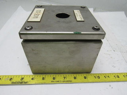 Hoffman L-SC151512SS INST. BOX SCREW COVER 150X150X120MM SS W/Backplate