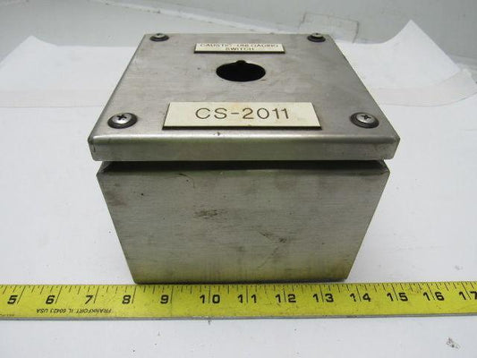 Hoffman L-SC151512SS INST. BOX SCREW COVER 150X150X120MM SS W/Backplate