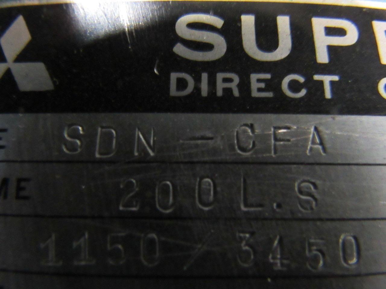 MITSUBISHI/ MAZAK SUPERLINE SDN-CFA DC Motor 1150/3450RPM 15/22 Kw Mazak M-5