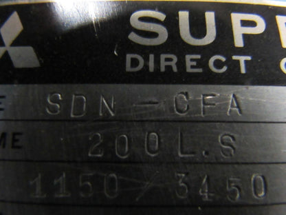 MITSUBISHI/ MAZAK SUPERLINE SDN-CFA DC Motor 1150/3450RPM 15/22 Kw Mazak M-5