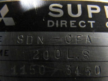 MITSUBISHI/ MAZAK SUPERLINE SDN-CFA DC Motor 1150/3450RPM 15/22 Kw Mazak M-5