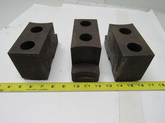 Huron T15 Lathe Chuck Soft  Jaws 6"L x 2-1/2"W X3-1/4"T Lot of 3