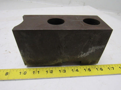 Huron T11248 Lathe Chuck Soft  Jaws 6"L x 2-1/2"W X3-1/8"T Lot of 3