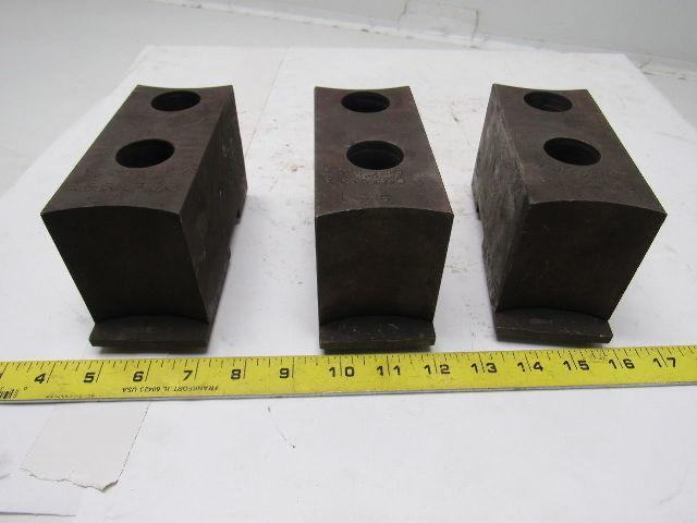 Huron T11248 Lathe Chuck Soft  Jaws 6"L x 2-1/2"W X3-1/8"T Lot of 3