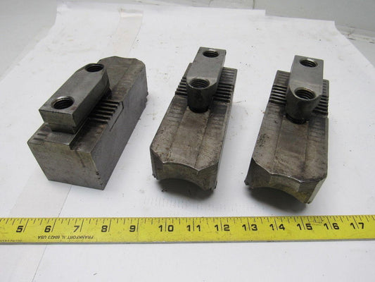 Huron T15A75 Lathe Chuck Soft  Jaws 6-7/8"L x 2-1/2"W X2-1/4"T Lot of 3