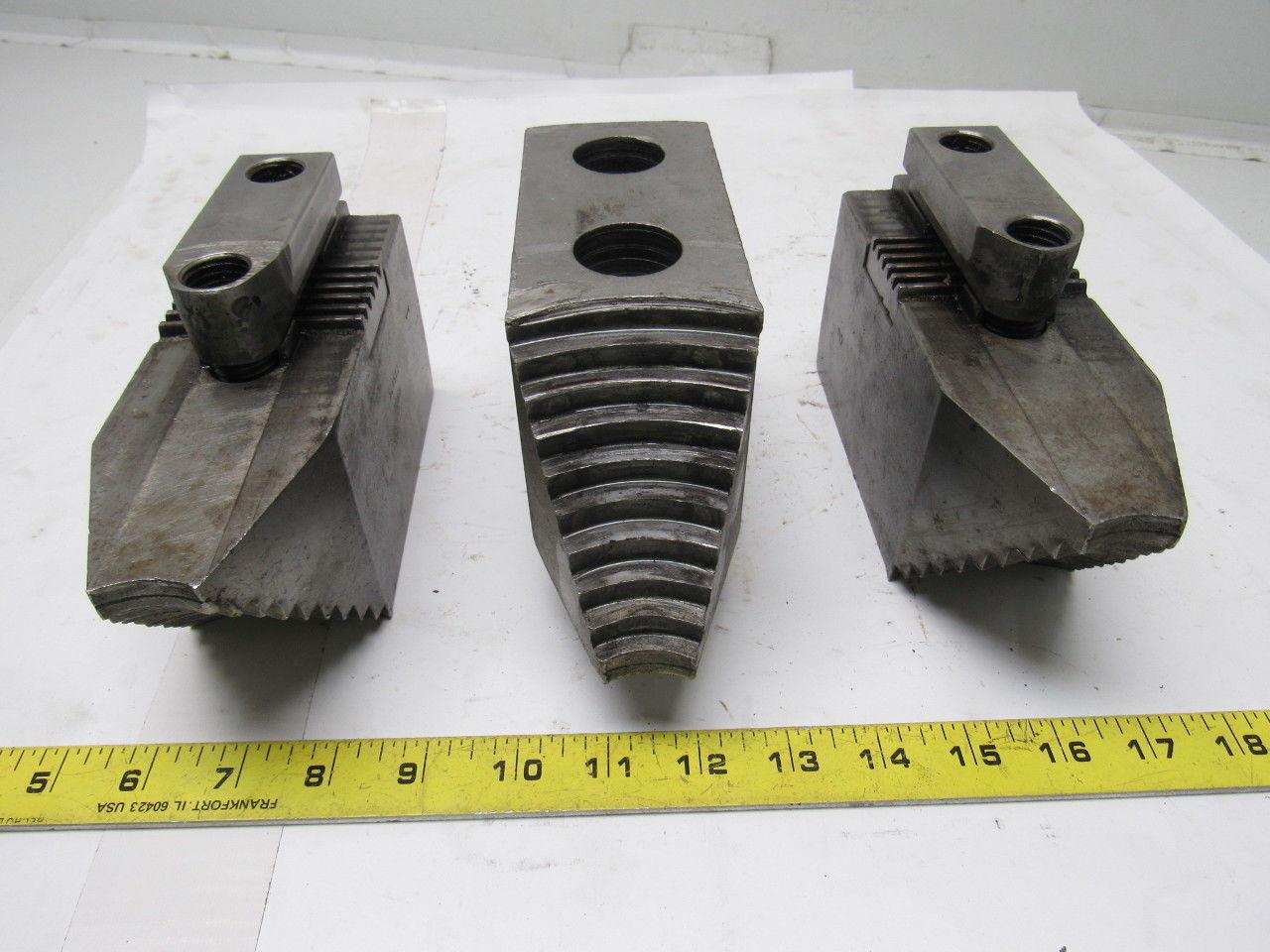 Huron T13A75 Lathe Chuck Soft  Jaws 7"L x 2-1/2"W X3-1/8"T Lot of 3