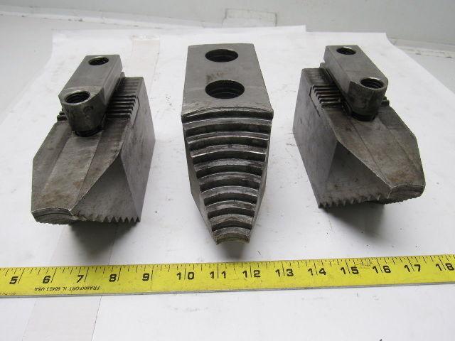 Huron T13A75 Lathe Chuck Soft  Jaws 7"L x 2-1/2"W X3-1/8"T Lot of 3
