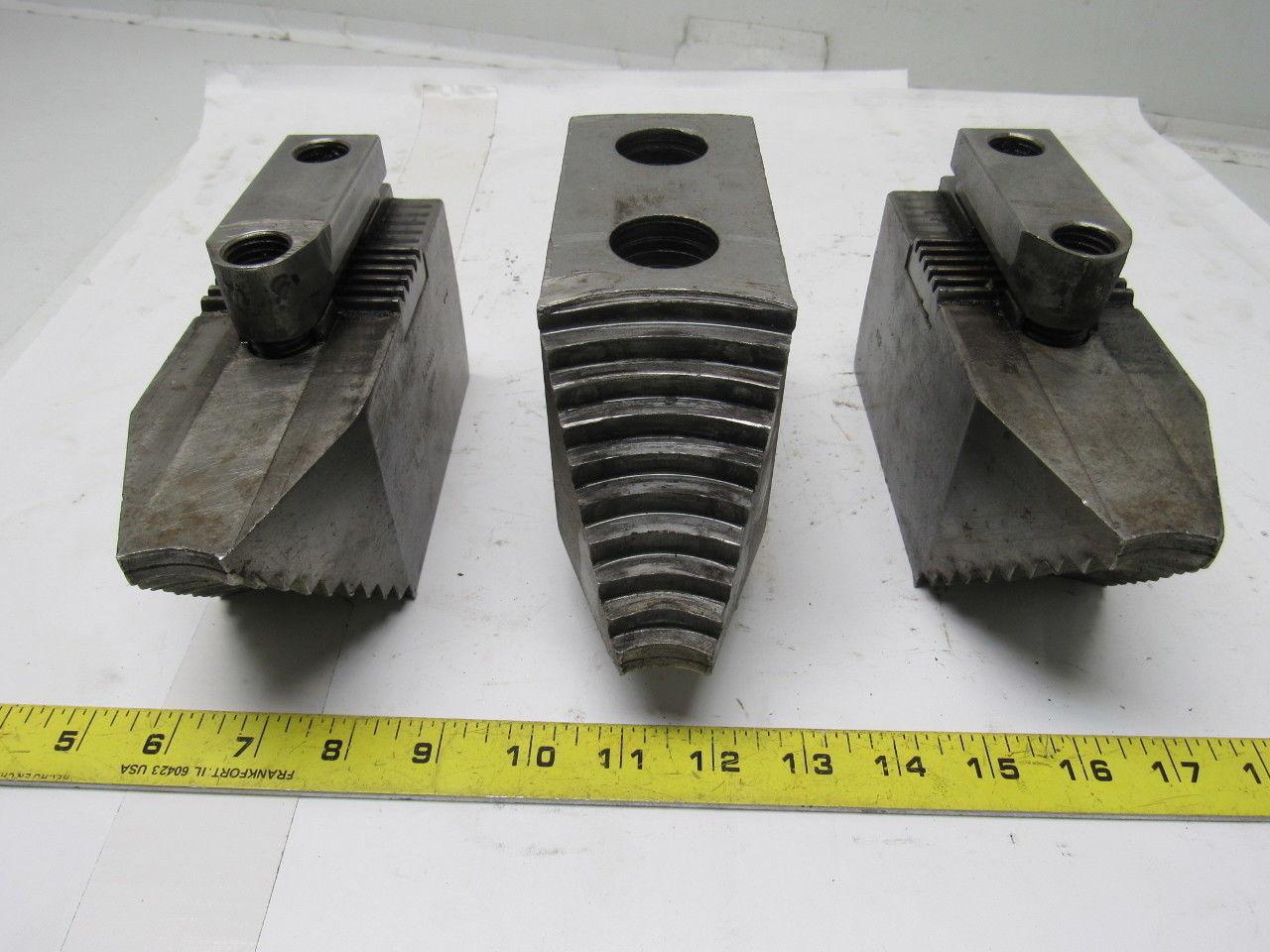 Huron T13A75 Lathe Chuck Soft  Jaws 7"L x 2-1/2"W X3-1/8"T Lot of 3