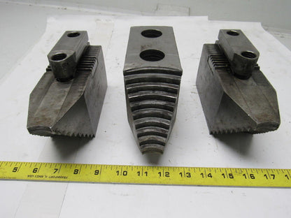 Huron T13A75 Lathe Chuck Soft  Jaws 7"L x 2-1/2"W X3-1/8"T Lot of 3