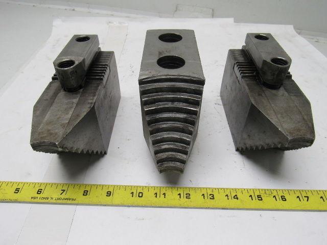 Huron T13A75 Lathe Chuck Soft  Jaws 7"L x 2-1/2"W X3-1/8"T Lot of 3