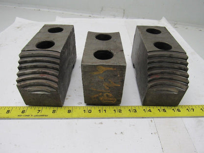 Huron T15 Lathe Chuck Soft Jaws 6-1/4"L x 2-1/2"W X3-1/4"T Lot of 3