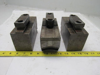 Huron T15 Lathe Chuck Soft Jaws 6-1/4"L x 2-1/2"W X3-1/4"T Lot of 3