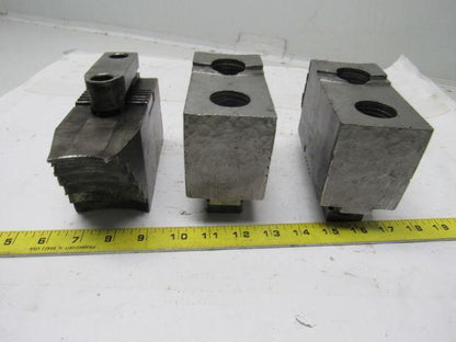Huron T15A75 Lathe Chuck Soft Jaws 6-1/2"L x 2-1/2"W X3"T Lot of 3