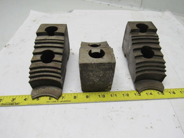 Huron T15A7.5 Lathe Chuck Soft Jaws 6-1/2"L x 2-1/2"W X3-1/8"T Lot of 3