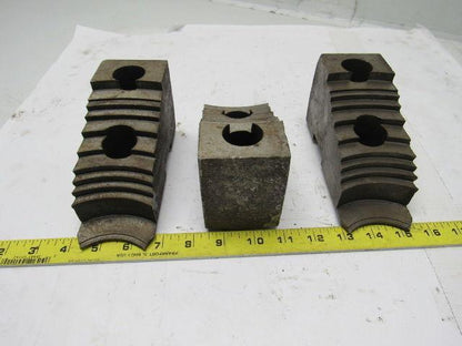 Huron T15A7.5 Lathe Chuck Soft Jaws 6-1/2"L x 2-1/2"W X3-1/8"T Lot of 3