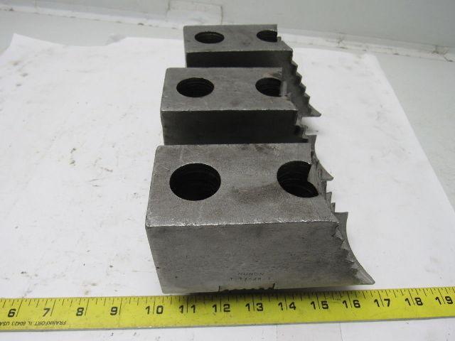 Huron T11248 Lathe Chuck Soft Jaws 6"L x 2-1/2"W X3-1/4"T Lot of 3