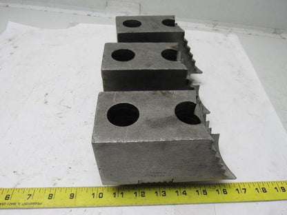 Huron T11248 Lathe Chuck Soft Jaws 6"L x 2-1/2"W X3-1/4"T Lot of 3