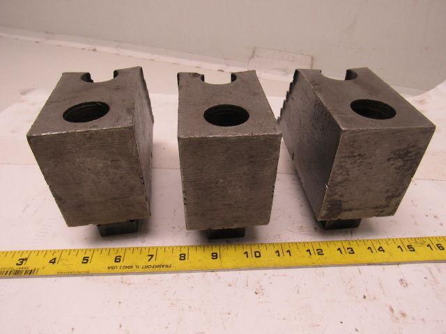 Huron T11248 Lathe Chuck Soft Jaws 6"L x 2-1/2"W X3-1/4"T Lot of 3
