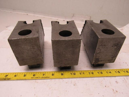 Huron T11248 Lathe Chuck Soft Jaws 6"L x 2-1/2"W X3-1/4"T Lot of 3