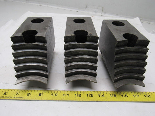 Huron T11248 Lathe Chuck Soft Jaws 6"L x 2-1/2"W X3-1/4"T Lot of 3